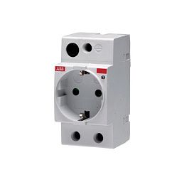 Розетка на DIN рейку ABB M1175 2P+E 16A, 250VAC, нем. стдандарт, 2,5M